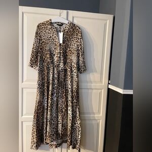 Leopard Print Maxi Dress